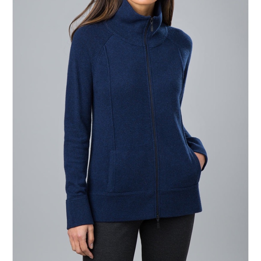 Kinross 100% Cashmere Fitted Zip